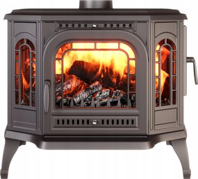 Öntöttvas kályha szabadonálló kályha kecske öntöttvas 10,5kW fatüzelésű kandalló P7