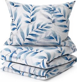 Mikroszálas ágyneműhuzat KOVENDI kék-fehér Ágyneműhuzat mérete: 70 x 90 cm | 140 x 200 cm