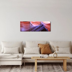 Kép - színes homok (órával) (90x30 cm)