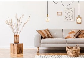 Csillár zsinóron MIROS 2xE27/60W/230V pók fekete/arany