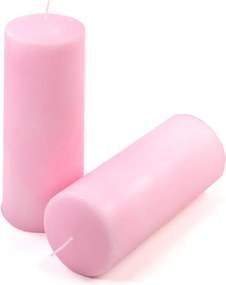 Gyertya készlet 20 cm Ø 7,5 cm 4 db rózsaszín