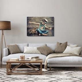 Kép - Fiatal pilóta (üvegen) (70x50 cm)