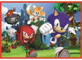 Trefl Sonic kalandtúra puzzle, 4az1-ben(35, 48, 54, 70 darab)