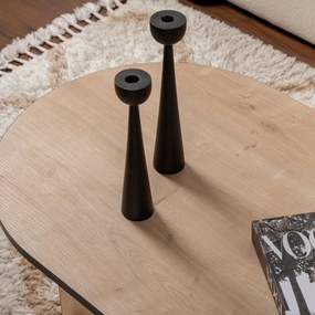 Sable Sapphire Oak Black konferenciaasztal