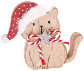 Fa karácsonyi figura (magasság 10 cm) Cat – Dakls