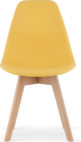 AKCIÓ Mustár színű KITO szék bükkfa lábakkal II. osztály