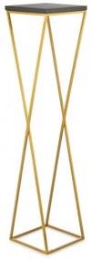 LOFT virágtartó állvány 100x24 cm arany/fekete