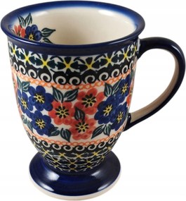 Kerámia Bögre Kb. 250 ml festett Apró Virágok