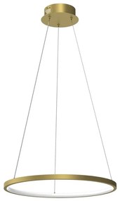 LED Csillár zsinóron HOOP LED/27W/230V átm. 50 cm 4000K arany