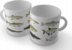 Fehér Bögre Ideális Ajándék Horgászoknak Kiváló minőségű Soliton Bögre