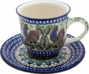200 ml-es csésze csészealjjal Ceramika Artystyczna Boleszláv U2664 Kakasok