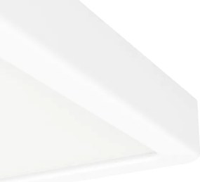 Eglo 901335 - FUEVA fürdőszobai mennyezeti LED lámpa, 7 W, 230 V, 15x15 cm, IP44, fehér