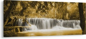 Kép - Vízesés, vintage (120x50 cm)