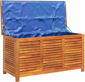 vidaXL tömör akácfa kerti tárolóláda zsaluval 113 x 50 x 56 cm