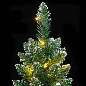 vékony műkarácsonyfa 300 LED-del 210 cm
