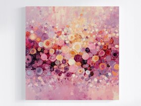 Canvas Vászonkép Absztrakt Geometria Körök Rózsaszín 80x80