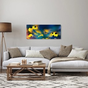 Kép - Sárga pillangó virággal (120x50 cm)