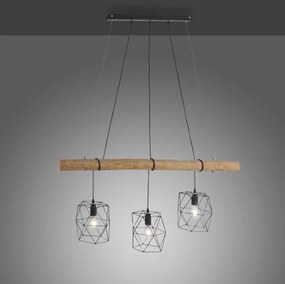 Paul Neuhaus loft függeszték edgar fekete fa pln15503-18