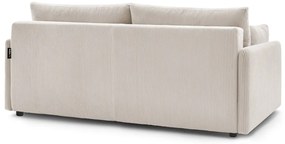 Bézs kordbársony kinyitható kanapé 211 cm Marcel – Bobochic Paris