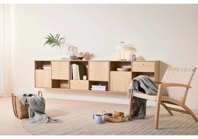 Alacsony komód tölgyfa dekorral 267x61 cm Mistral - Hammel Furniture