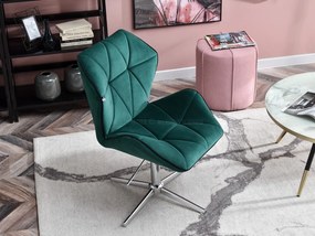 Fotel Velma S (zöld + króm). 1110464