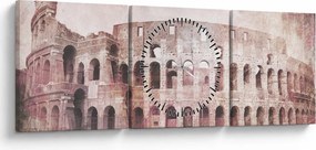 Kép - Vintage képeslap a városról N⁰2 (órával) (90x30 cm)