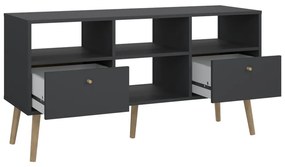 Antracitszürke TV-állvány 117x61 cm Bodo – Tvilum