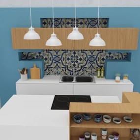 Csillár zsinóron SVEN 4xE27/15W/230V fehér