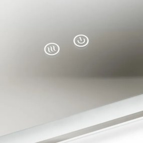 Brilagi - LED dimmelhető fürdőszobai fűthető tükör háttérvilágítással BELLA LED/16W/230V 60x60 cm IP44