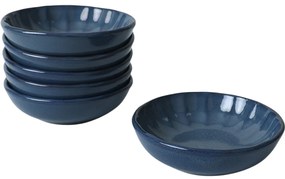 6 darab Laguna 12 cm-es, sötétkék kerámiatálkészlet