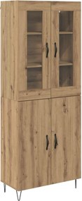 vidaXL Magasfiú Artisan tölgy 69,5 x 34 x 180 cm Faanyag
