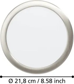 Eglo 901407 - LED beépíthető mennyezeti lámpa FUEVA LED/18,5W/230V átmérő 21,6 cm króm