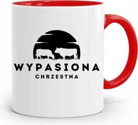 Keresztelő Bögre Piros Ajándék fényképes nyomtatással