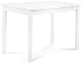 Konsimo Sp. z o.o. Sp. k. Étkezőasztal EVENI 76x60 cm bükkfa/fehér KO0069