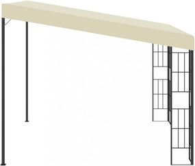 krémszínű falra szerelhető szövetpavilon 3 x 3 m
