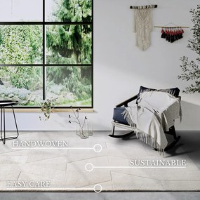 Krémszínű kézi szövésű gyapjú szőnyeg 190x280 cm Ursule – Villeroy&amp;Boch