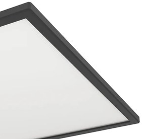 Eglo 901444- LED Fürdőszobai mennyezeti lámpa ROVITO 17W/230V 50x50 cm IP44 fekete