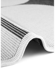 Fekete-fehér kültéri-beltéri szőnyeg 120x170 cm Duet Bowen – NORTHRUGS