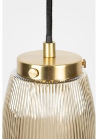 Aranyszínű függőlámpa üveg búrával ø 12 cm Robin - White Label