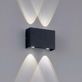 FISCHER&HONSEL 30378 NAIROBI Modern Kültéri Fali Lámpa Fekete LED IP54