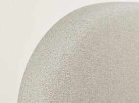 Bézs kárpitozott ágyneműtartós franciaágy ágyráccsal 160x200 cm Maumere – Maison de Rêve