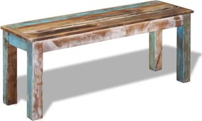 vidaXL tömör újrahasznosított fa pad 110 x 35 x 45 cm