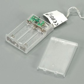 Karácsonyi csillag időzítővel meleg fehér 30 LED 40 cm