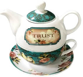 TEMPO-KONDELA SUNDAY AFTERNOON TEA, teáskanna csészével, porcelán