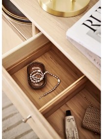 Alacsony komód tölgyfa dekorral 267x61 cm Mistral - Hammel Furniture