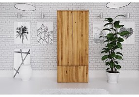 Tölgyfa ruhásszekrény 90x206 cm Vento 2 - The Beds