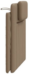 cappuccino színű műbőr fejtámla párna 80 cm