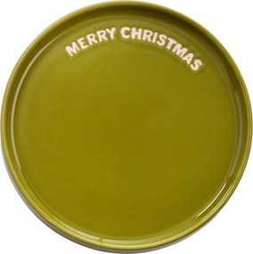 GOOD VIBES tányér Ø15cm , MERRY CHRISTMAS