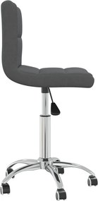 vidaXL sötétszürke szövet forgó irodaszék