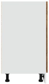 antik fa színű szerelt fa alsószekrény 60 x 46 x 81,5 cm